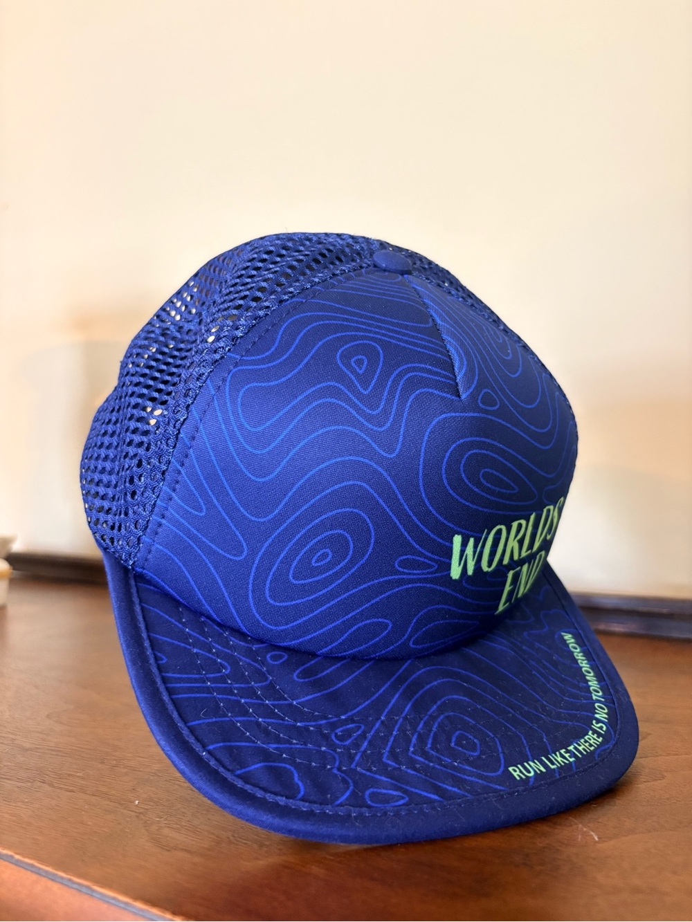 BOCO Gear Blue Mesh Trail Running Cap Worlds End Ultra
